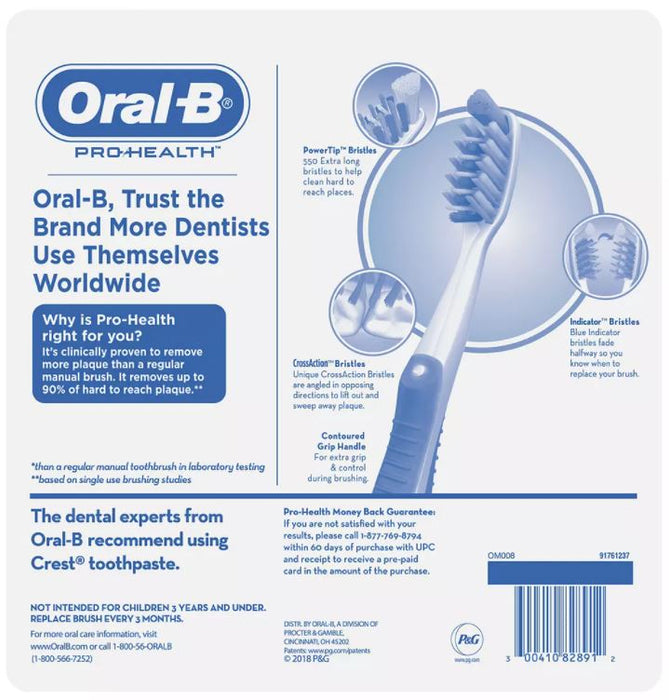 Oral-B Pro-Health Toothbrushes, 8-Pack, 8 ct
