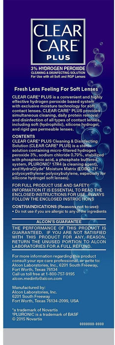 Clear Care Plus HydraGlyde Cleaning & Sanitizing Solution For Lens , 2 x 16 oz