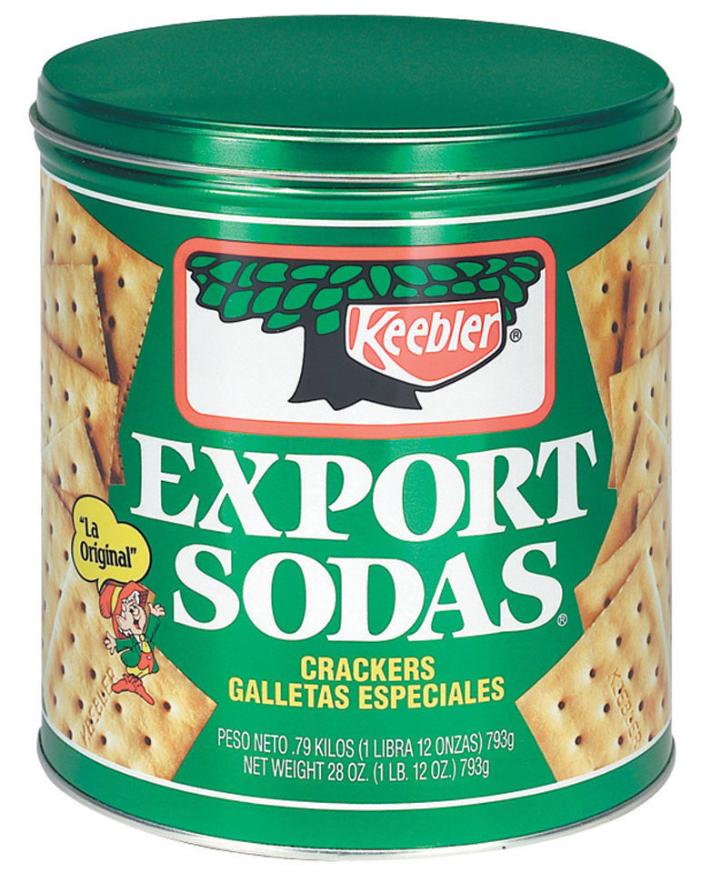 Keebler Export Sodas, Crackers, 28 oz