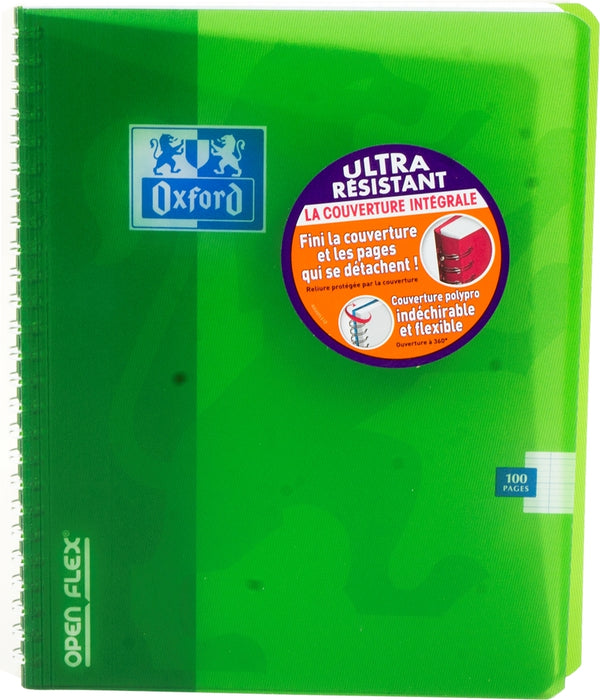 Oxford Open Flex Ultra Resistant Wirebound Notebook, 100 sheets
