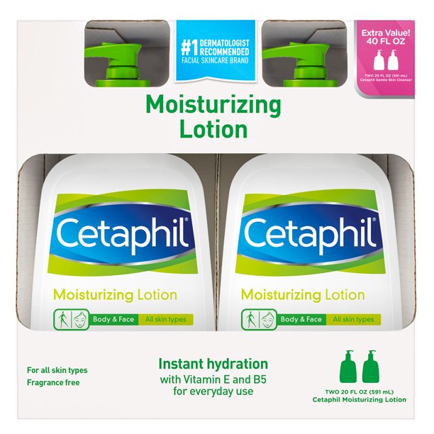 Cetaphil Moisturizing Lotion, 2-Pack , 2 x 20 oz