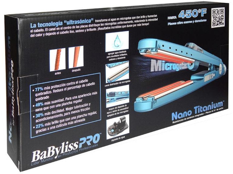 Babyliss Pro Ultrasonic Hair Straightener, 220 V, Model: 2191ECHL