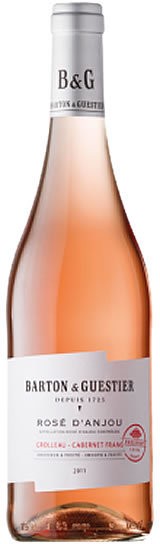 B&G Barton & Guestier Rose D'Anjou Wine, 12% Vol., 750 ml