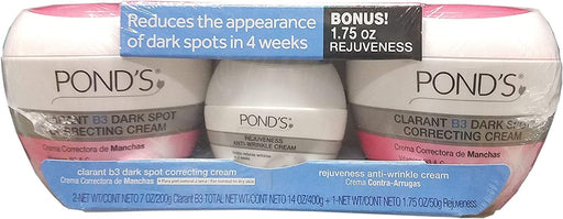 Pond's Clarant B3 Dark Spot Correcting Cream + Rejuveness Anti-Wrinkle Cream, 2 x 200 gr + 50 gr