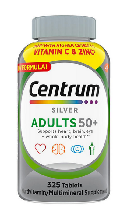 Centrum Silver Multivitamin For Adults 50+, Multimineral Supplement, 325 ct