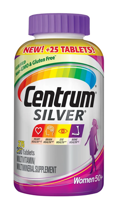 Centrum Silver Women's Multivitamin & Multimineral Supplemental Tablets, 275 ct