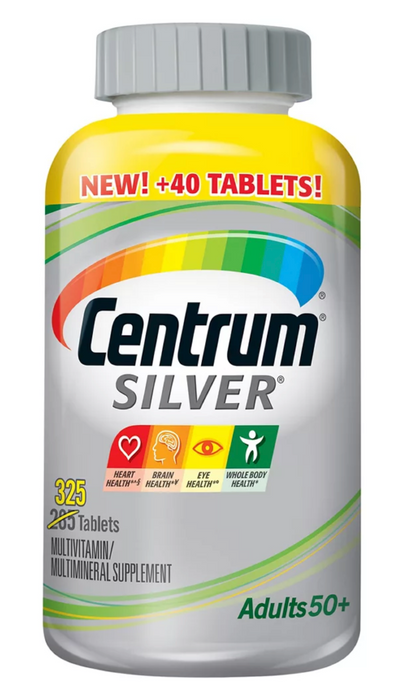 Centrum Silver Adults 50+ Multivitamins, 325 ct