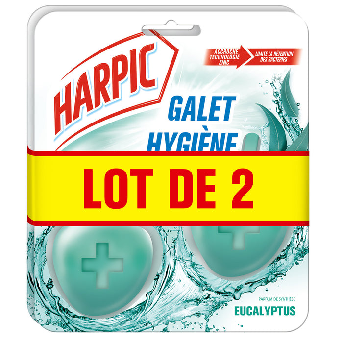 Harpic Toilet Block Bowl, Eucalyptus Scent , 4 x 40 gr