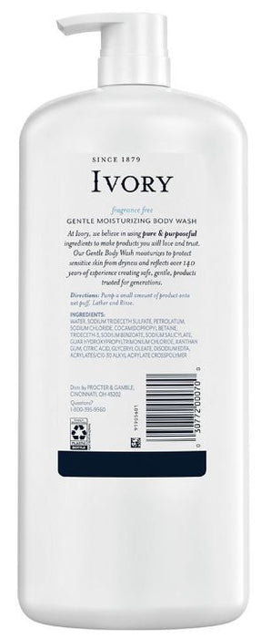 Ivory Gentle Moisturizing Body Wash , 40 oz