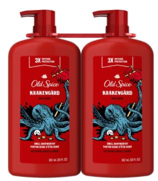 Old Spice Krakengard Body Wash, 2-Pack , 2 x 30 oz