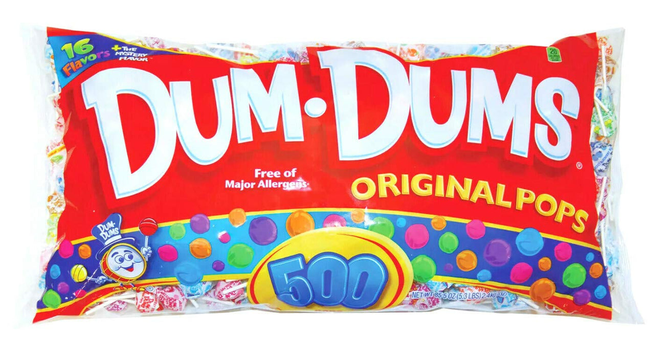 Dum Dums Pops , 500 ct