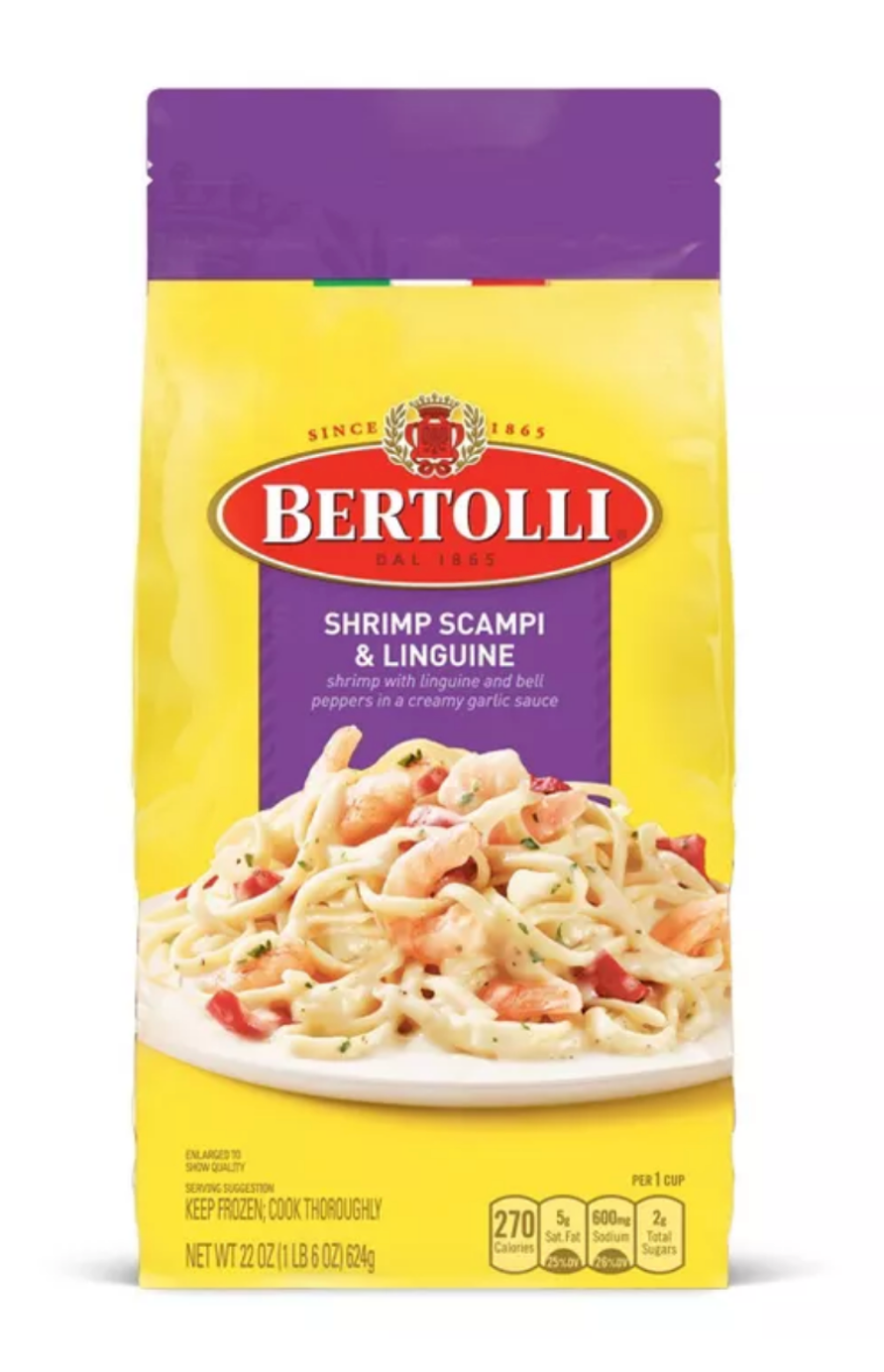 Bertolli Frozen Shrimp Scampi & Linguine , 22 oz —