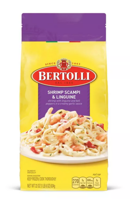 Bertolli Frozen Shrimp Scampi & Linguine , 22 oz