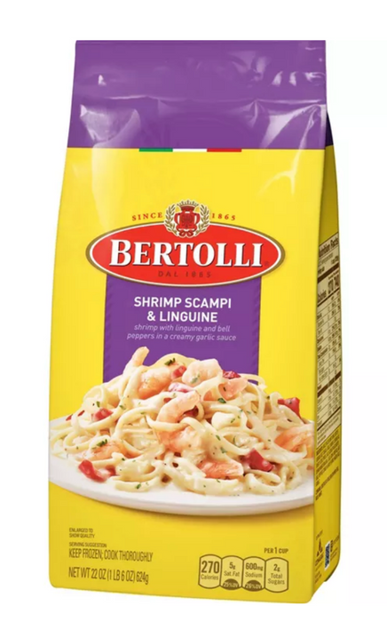 Bertolli Frozen Shrimp Scampi & Linguine , 22 oz