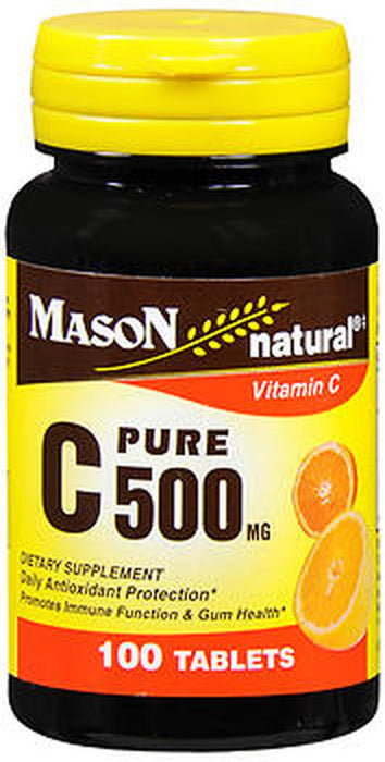 Mason Natural Vitamin C 500 mg, Tablets, 100 ct