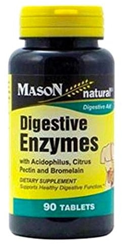 Mason Natural Digestive Enzymes Dietary Supplement Tablets, 90 ct
