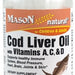 Mason Natural Cod Liver Oil, Orange Flavor Chewables, 100 ct