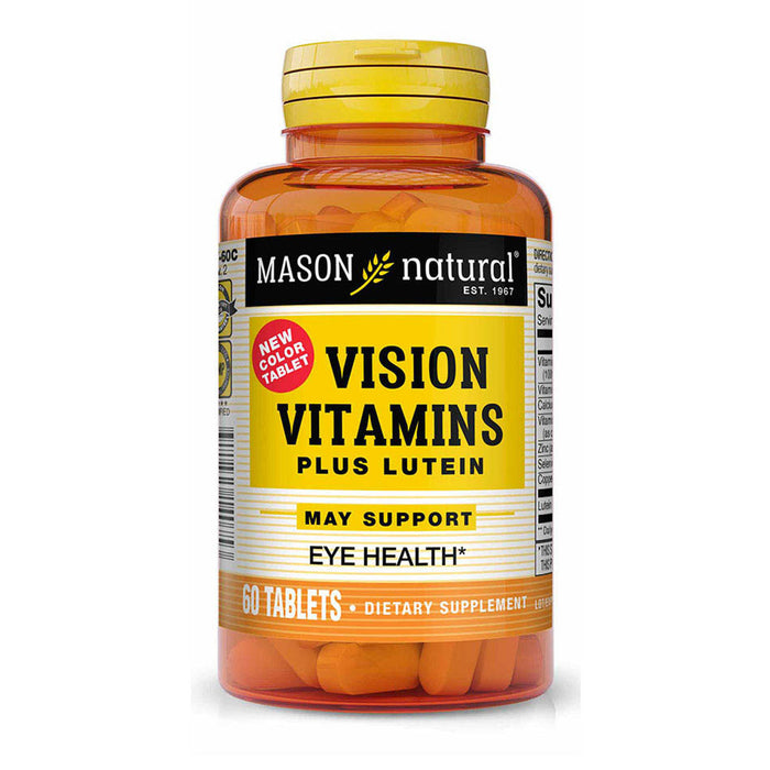 Mason Natural Vision Vitamins Plus Lutein Eye Health Tablets, 60 ct