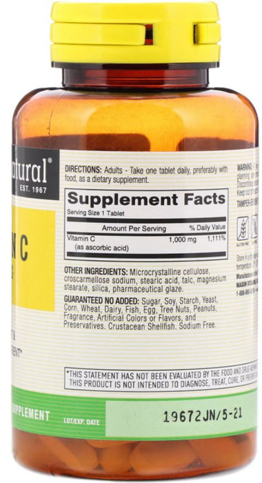 Mason Natural Vitamin C, 1000 mg , 100 ct