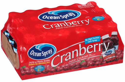 Ocean Spray Cranberry Juice Cocktail, 100% Vitamin C, 24 x 10 oz