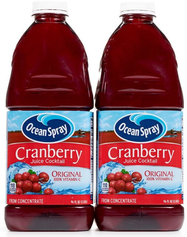 Ocean Spray Cranberry Juice Cocktail Twin Pack, 2 x 96 oz