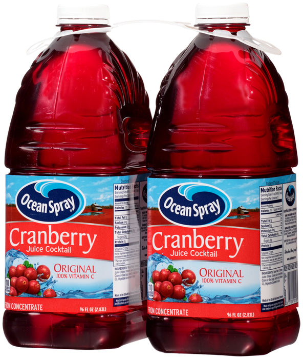 Ocean Spray Cranberry Juice Cocktail, 100% Vitamin C, 2 x 96 oz