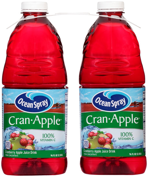 Ocean Spray Cran-Apple Cranberry Apple Juice Drink, 2 x 96 oz