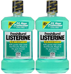 Listerine Freshburst Antiseptic Mouthwash, 2-Pack, 2 x 1.5 L