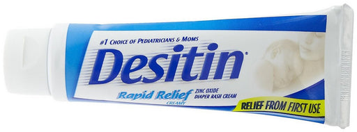 Desitin Zinc Oxide Diaper Rash Cream, Rapid Relief, #1 Choice of Pediatricians & Moms, 3 x 4 oz