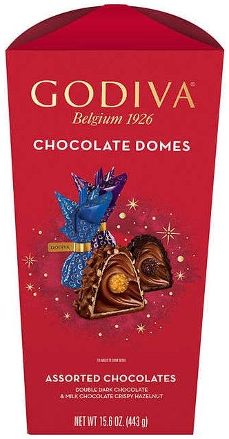 Godiva Premium Assorted Dark Chocolate Domes , 15.6 oz