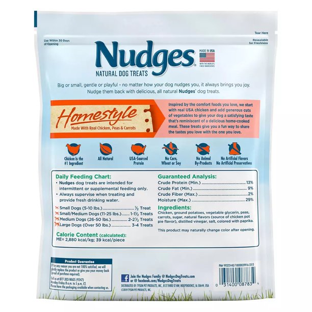 Nudges Homestyle Pot Pie Dog Treats , 40 oz