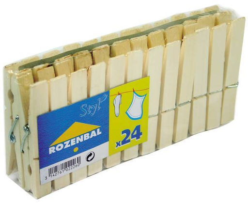 Ronzenbal Wooden Clothes Pins (Wasknijpers), 24 ct
