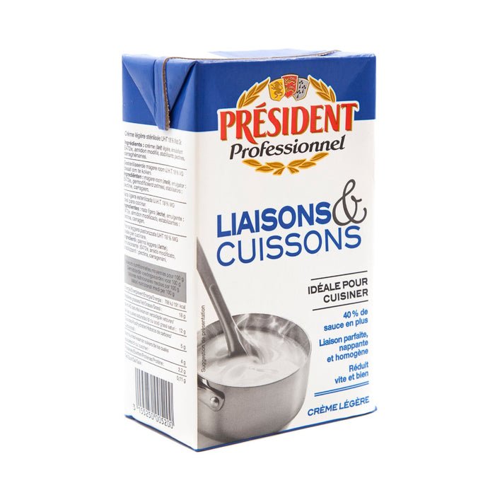 President Light Cooking Cream , 1 L