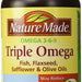 Nature Made Triple Omega Dietary Supplement Liquid Softgels, 180 ct
