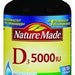 Nature Made High Potency Vitamin D3, 5000 IU, 220 ct