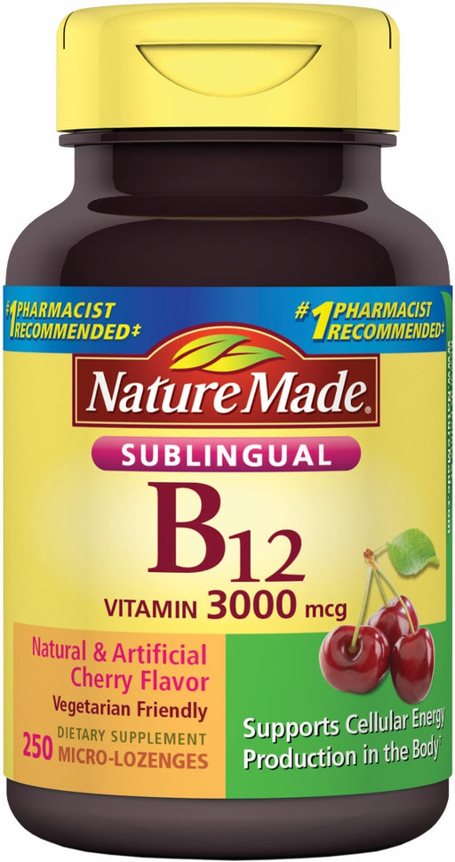 Nature Made Vitamin B12 Micro Lozenges, 300 mg, 250 ct