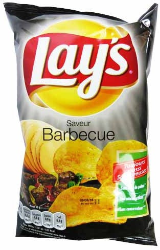 Lay's Potato Chips, Barbecue, 145 gr