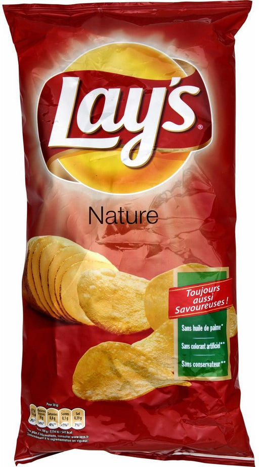 Lay's Potato Chips Family Size, Natural, 300 gr