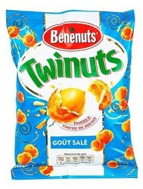 Benenuts Twinuts Cocktail Peanuts, Natural, 150 gr