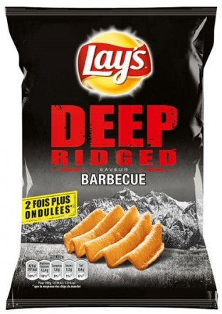 Lay's Deep Rigged Potato Chips, Barbecue, 120 gr