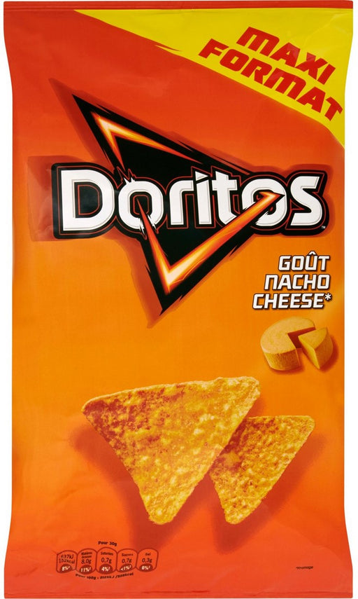 Doritos Tortilla Chips Value-Pack, Nacho Cheese, 230 gr