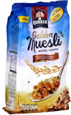 Quaker Golden Muesli, Pecans & Brazil Nuts, 500 gr