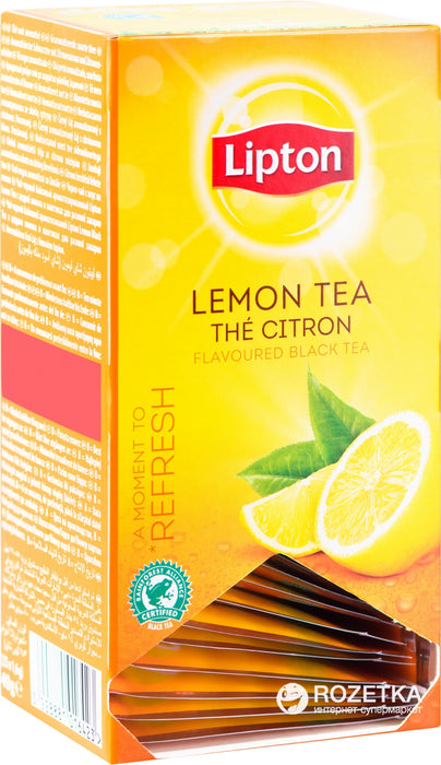 Lipton Lemon Flavoured Black Tea, 25 ct