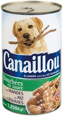 Canaillou Dog Food, with Meat, Rice and Vegetables, 1.25 kg