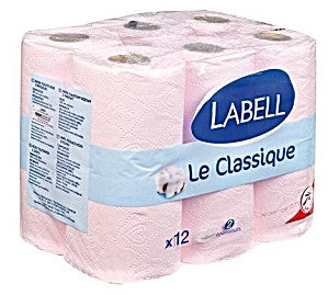 Labell Le Classique Rose 2-Ply Toilet Paper, 12 Rolls, 12 ct