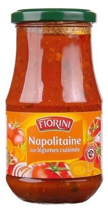 Fiorini Neapolitan Sauce with Cooked Vegetables, 446 ml