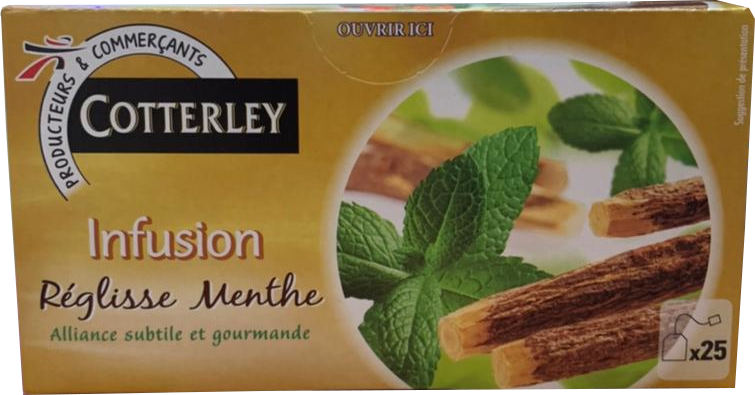 Cotterly Liquorice Mint Tea, 25 ct