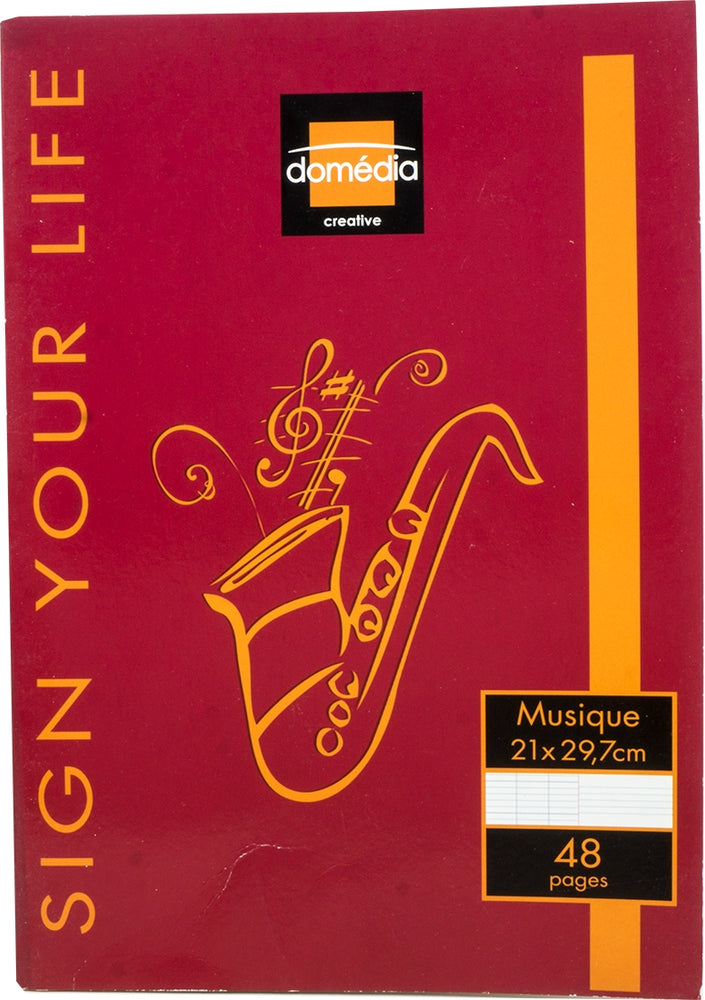 Domedia Music Notebook, 21 x 29.7 cm, 48 sheets