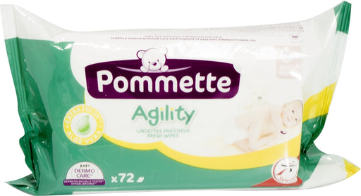 Pommette Agility Fresh Wipes, Baby Dermo Care, 72 ct