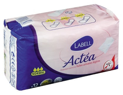 Labell Actea Incontinence Protection Pads, 12 Pads, 12 ct